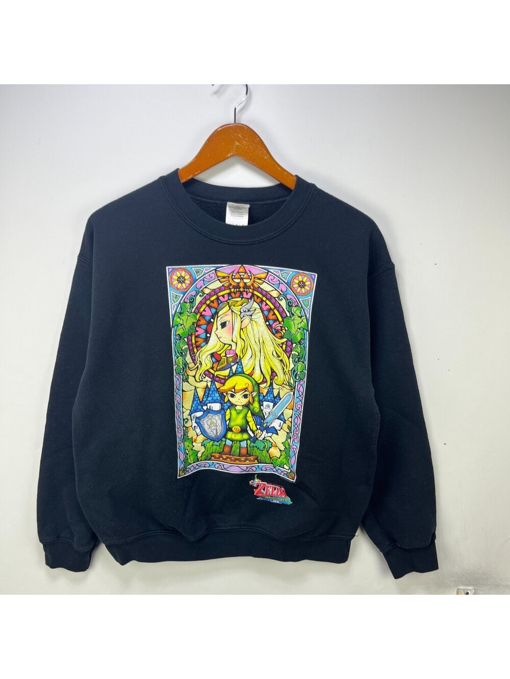 Vintage Nintendo Zelda Glass Link Princess Sweatshirt Medium